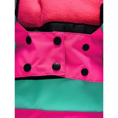 Ski costume for a girl, height 128 cm, pink color-9