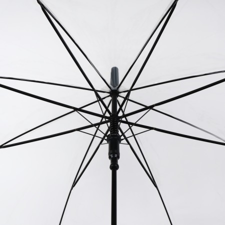 Umbrella - a semiautomatic “monoton” cane, 8 spokes, r = 51 cm, the color is transparent-5
