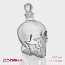 Штоф стеклянный Magistro «Череп. Хэллоуин», 400 мл