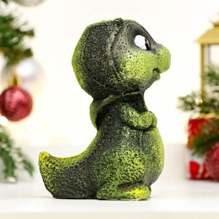 Figure "Cat" Green, 9x11x13cm-3