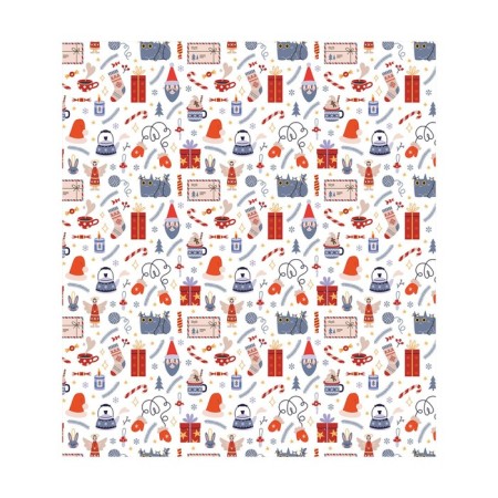 Set of napkins for setting the table "Festive cat", rectangular, size 32x46 cm, 4 pcs-2