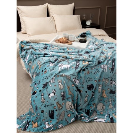 Texrepublic blanket, size 150x200 cm, menthol color-10