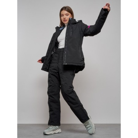 Ski suit female, size 42, black color-2