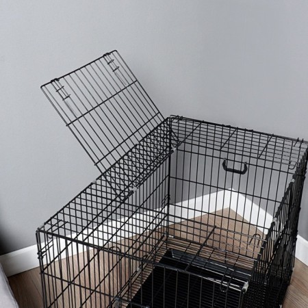 A cell with thickened rods for dogs and cats, 91 x 59 x 69 cm, black-4