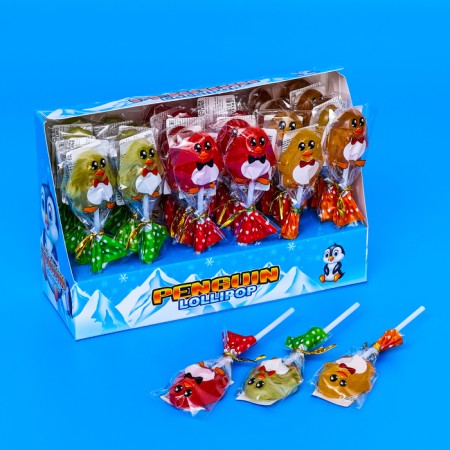 Caramel Lollice "Penguin", 12 g*30-2