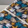 Casket for needlework "Forest branches on blue" 19x26x14.5 cm
