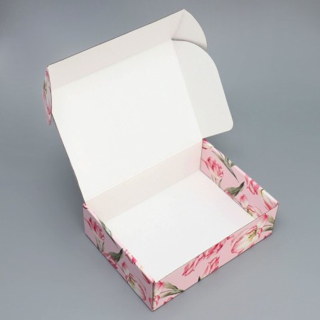 Gift folding box, packaging, "flowers", 30.7 x 22 x 9.5 cm-4