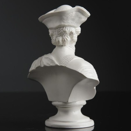Bust "Peter I in a Triangle" White, 6x15cm-3