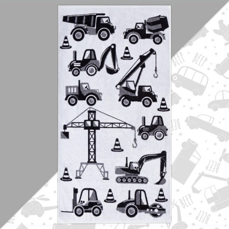 Terry Ethel "Transport", 70x130 cm, 100% cotton, 420g/m2