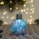 Ball plastic light D-8 cm "The time of miracles" the edge of the overflow, transparent