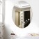 Wall mirror, interior, mirror stickers, decor on the wall, panel 36.5 x 27 cm