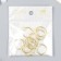 Rings for creativity (for photo albums) "gold" int. D = 1.5 cm external. D = 2 cm set 10 pcs