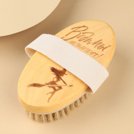 The brush for dry massage "Witches do not get fat", 12 x 7 cm-1
