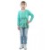 Longsliv children's tropic, height 98 cm, mint color