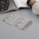 Hair crest "Medea", set 2 pcs., Loops, 5 × 4 cm, silver
