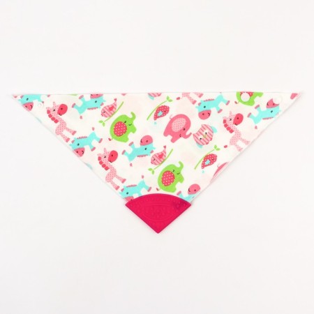 Bandana Bibslate Bibslate/Snoby for feeding, waterproof with a teetker on a button, pink color, mix-6