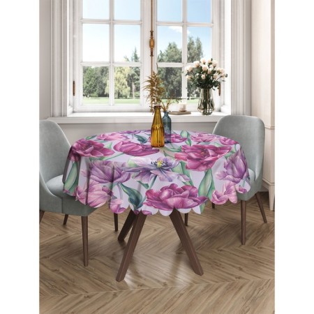 The tablecloth on the table “Life blooms”, round, Saten, d = 150 cm-2