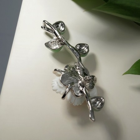 Book "Branch" flourishing, white-green color in silver-1