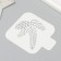 Plastic stencil "Frig with a bump", size 9x9 cm