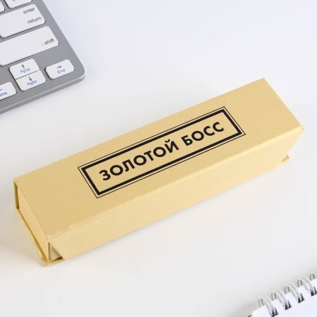 Handle in the case "Golden Boss", metal, 1.0 mm, blue paste-4