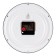 Watching clock, interior "classics", silent, d-22 cm