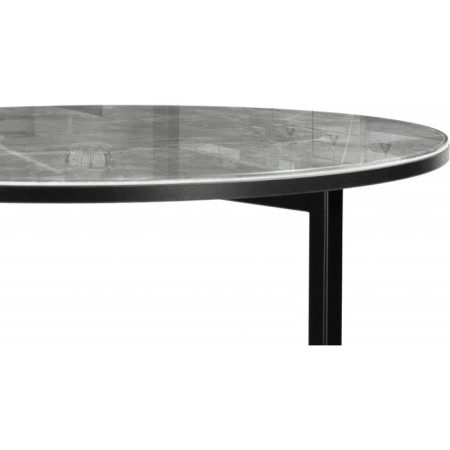 Journal table Volopas metal, royal marble/black 48x48x60 cm-3