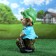 Garden figure "Dwarf with a basket of berries" 38x16cm