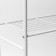 Roster 3-tier floor, 43 × 26 × 93.5 cm, white color