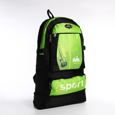 A thyroid backpack with an increase in 55l, 5 external pockets, green color-3