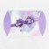 Folding box, pillow, "purple bow" 19 x 14 x 4 cm,