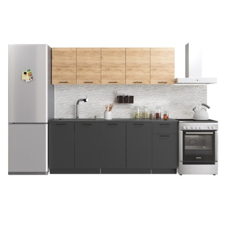 Hinged cabinet 600 Simple, 600x300x600, oak gold craft/white-2