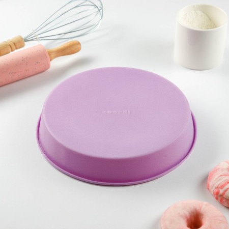 Baking uniform "Circle", silicone, 23 × 3.5 cm, lilac color-2