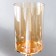 Summary metal, glass for 1 candle "Mirage" gold with black 55x14x23 cm