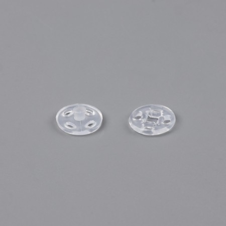The buttons are sewing, d = 10 mm, 10 pcs, the color is transparent-1