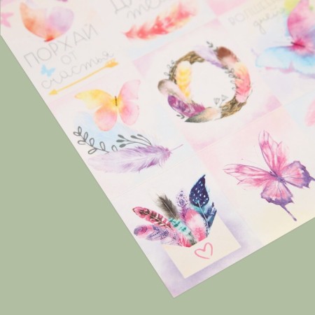 Paper stickers "Butterflies", 11 × 15.5 cm-3
