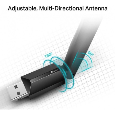 WIFI TP-Link Archer T2U Plus AC600 USB 2.0 network adapter (ANT ANTHNSH. NEST.) 1ant.-6