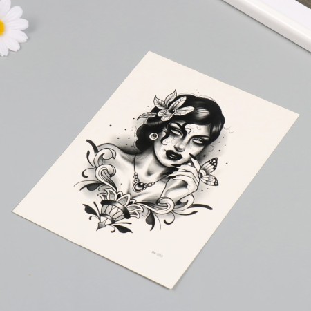 Tattoo on the body color "empty soul" 26.1x14.6 cm-2