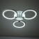 Kunayo chandelier LED 84W 3000-6500K PDU white 63.5x63.5x7.5cm