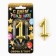 Candle for the cake, the number "1", gold.