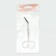 Scissors pedicure, curly, bent, wide, 12 cm