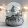 Souvenir Polystone Water Ball "Santa Morozik with gifts" silver 7x6.7x8.8 cm