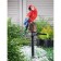 Garden lamp on the sunny battery "Red Ara", 45 cm, 1 LED, glow warm white