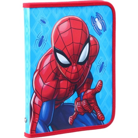 Plastic folder for notebooks A5, on a zipper, Spider-Man-4