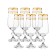 A set of glasses for champagne STERNA, Panto Gold decor, 180 cm x 6 pcs.
