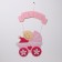 Decorative decoration (suspension) "It’s a Girl" 32x32x43 cm