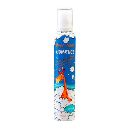 Mousse Penen for bathing and washing hands in the bathroom Kidmetics Blue, 200 ml