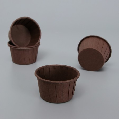 Muffin baking uniform, brown, 5 x 4 cm