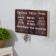 Wooden Key "Rules of this House" 6 hooks 25x15 cm