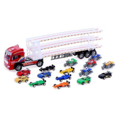 Inertial “Avtovos” truck, with 15 machines and motorcycles-3