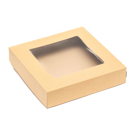 Container for removal, with a window, craft, 20 x 20 x 4 cm, set 10 pcs.-1